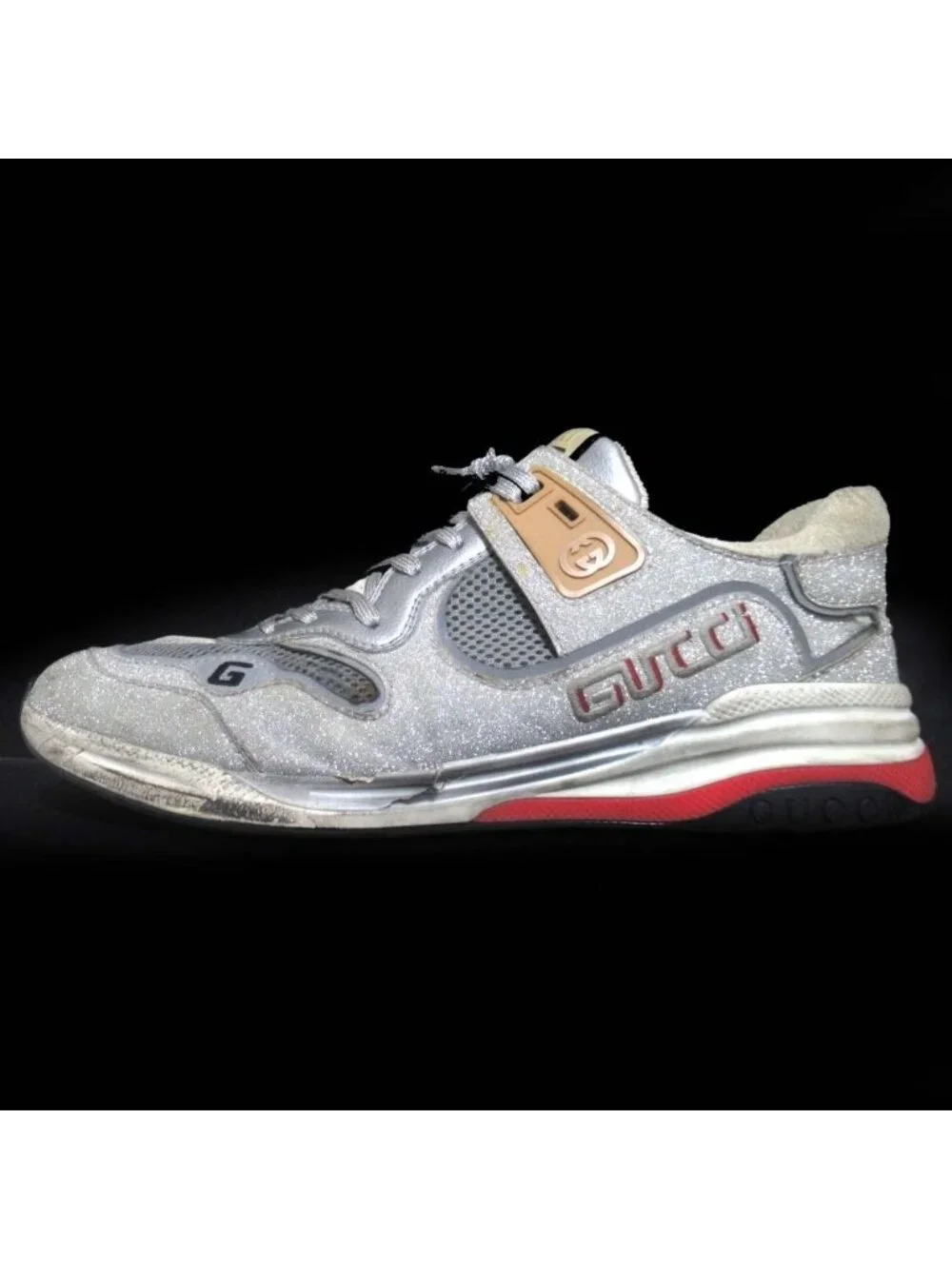 Gucci Ultra Space Glitter Sneakers Shoes 9